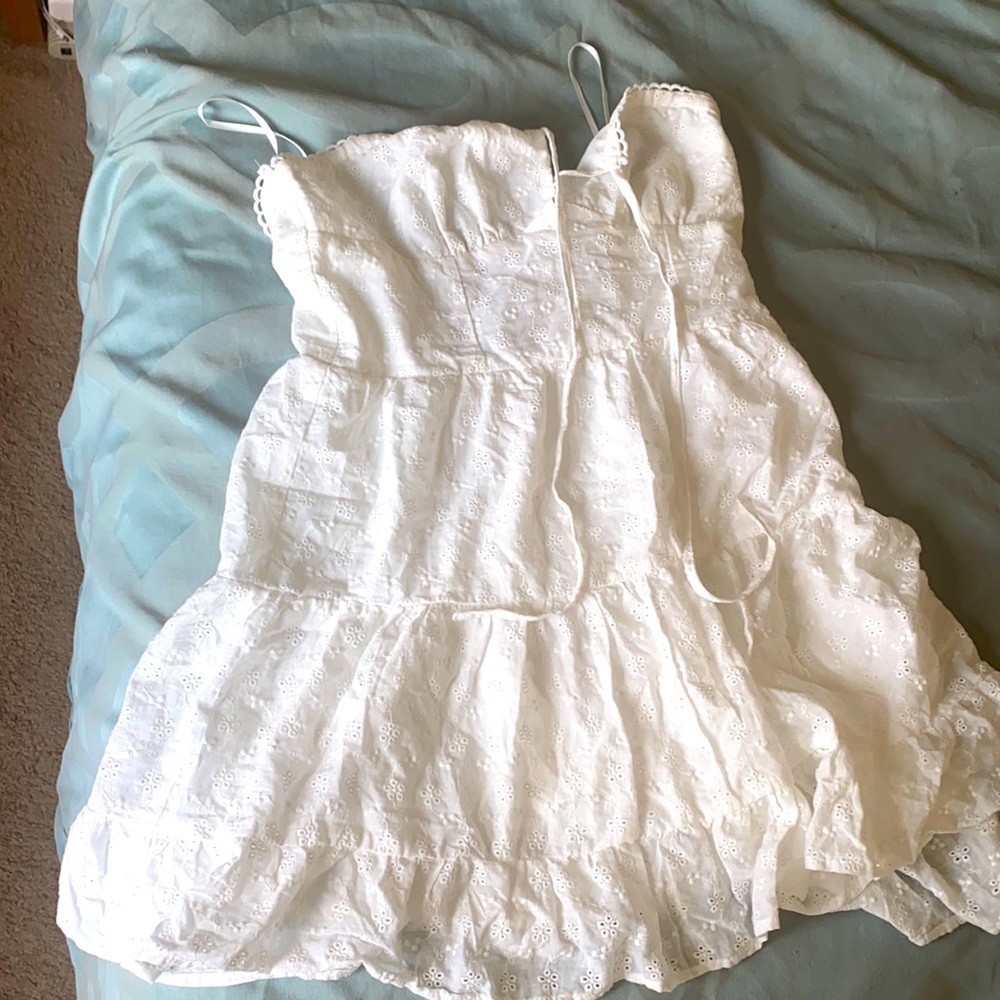 shein white dress size medium (US 6)